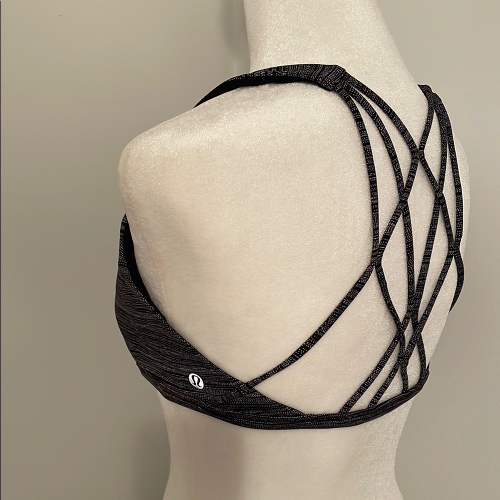 lululemon athletica Black Sports Bra with Criss-Cross Straps